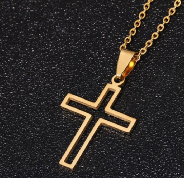 Titanium Steel Cross Necklace - Christian Symbol