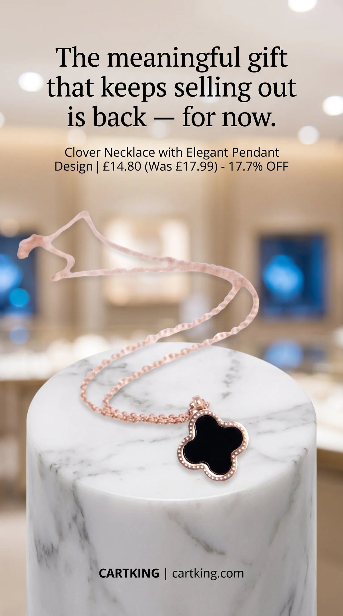 Clover Necklace with Elegant Pendant Design