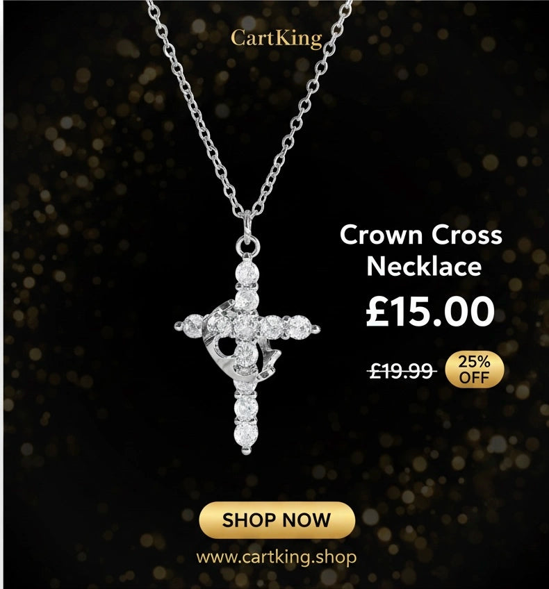 Crown Cross Necklace