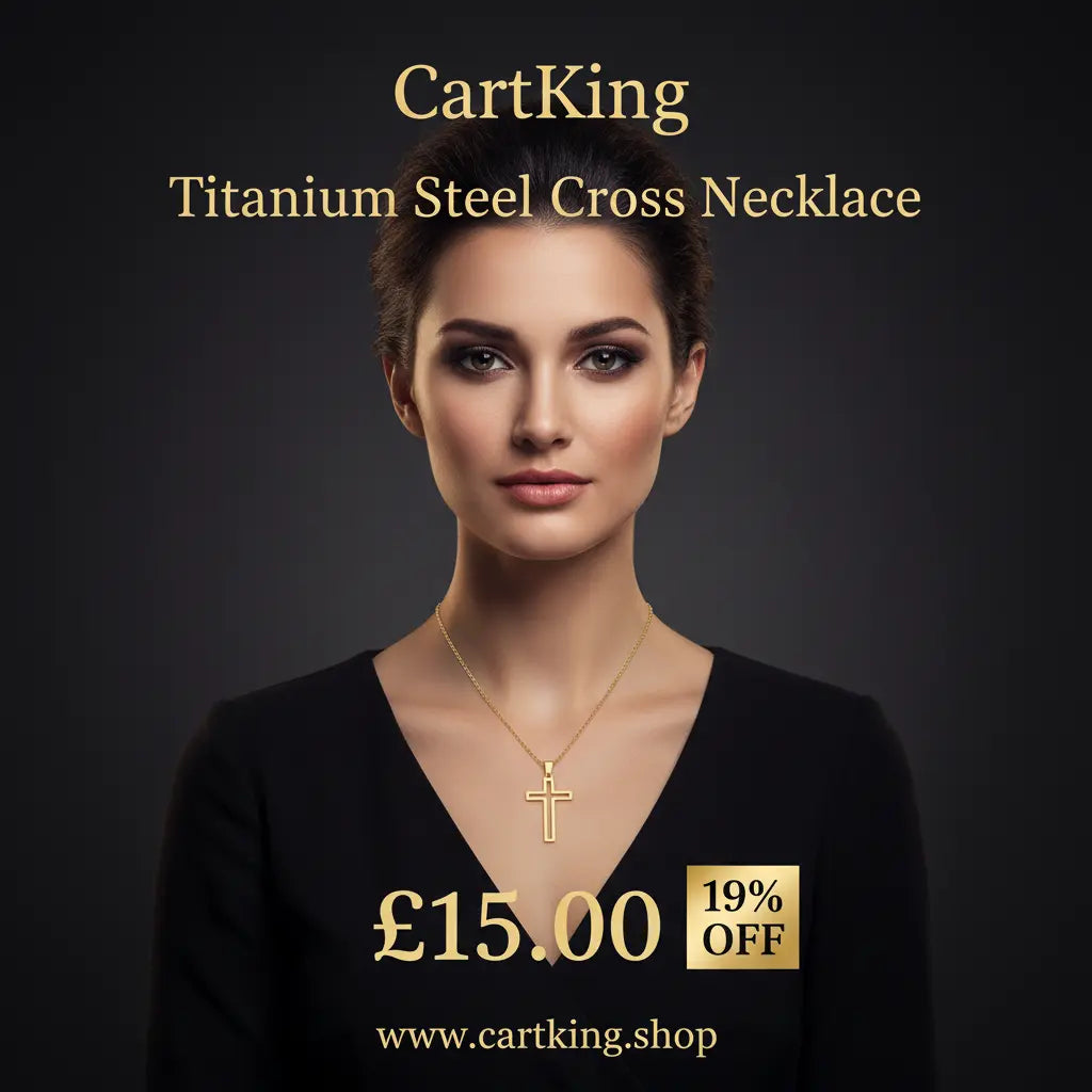 Titanium Steel Cross Necklace - Christian Symbol